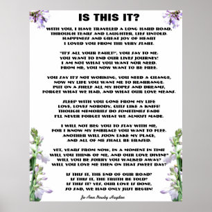 IST ES DAS? POEM-Plakat Poster