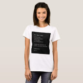 Ist es, dass Sie Liebe Gedicht sehen? T-Shirt (Vorne ganz)