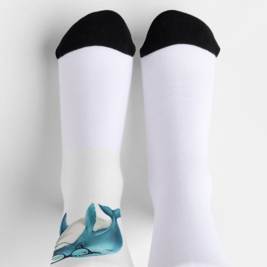 Ist es ein Delphin oder ein Wal? Wal, was auch imm Socken (Oben)