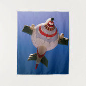 Ist es ein Flugzeug? Ist es ein Heißluftballon? Wandteppich (Vorderseite)