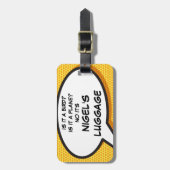 IST ES EIN GROSSES personalisiertes Comic-Buch Gepäckanhänger (Vorderseite vertikal)