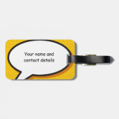 IST ES EIN GROSSES personalisiertes Comic-Buch Gepäckanhänger (Rückseite horizontal)