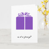 Ist es ein Pony? Karte (Gelbe Blume)