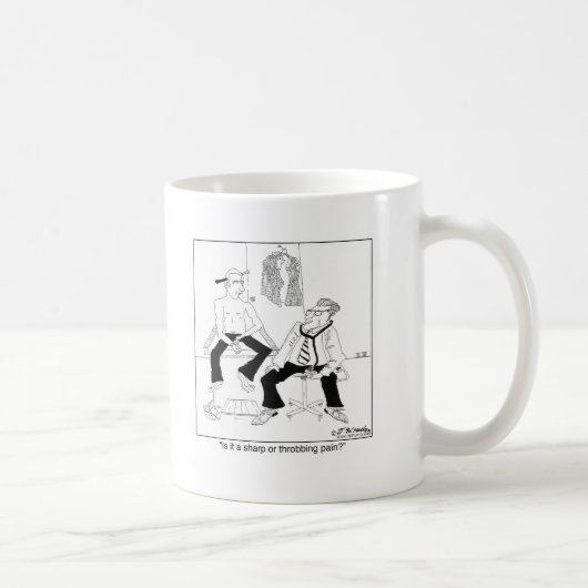 Ist es ein Scharfes oder Throbbing Schmerz? Kaffeetasse (Rechts)