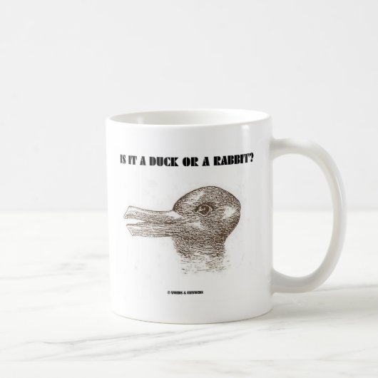 Ist es eine Ente oder ein Kaninchen? optische Illu Kaffeetasse (Rechts)