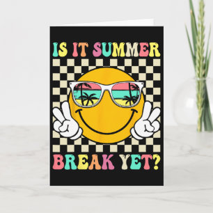 Ist es endlich Sommerferien letzter Schultag Lehre Karte