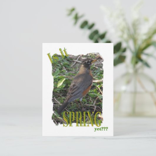 Ist es Frühling? Postkarte (Stehend Vorderseite)