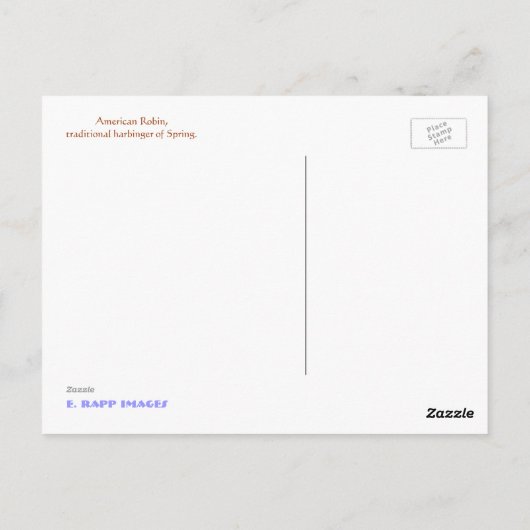 Ist es Frühling? Postkarte (Rückseite)