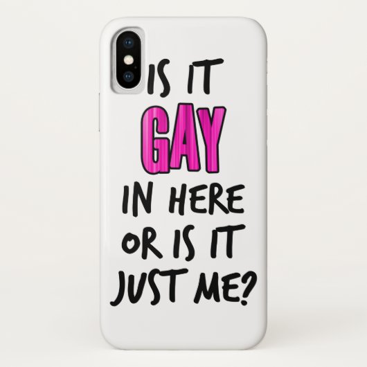 Ist es hier Gay? Case-Mate iPhone Hülle (Rückseite)