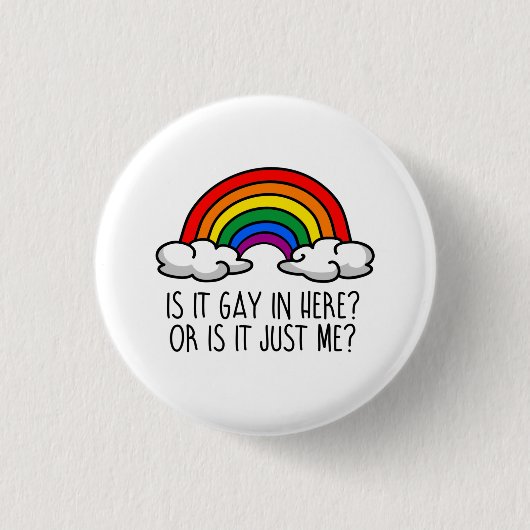 IST ES HIER, ODER IST ES NUR ICH? BUTTON (Vorderseite)