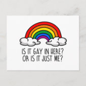 IST ES HIER, ODER IST ES NUR ICH? POSTKARTE (Vorderseite)