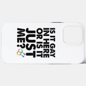 Ist es hier schwul oder ist es nur ich lesbisch st Case-Mate iPhone hülle (Rückseite (Horizontal))