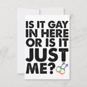 Ist es hier schwul oder ist es nur ich lesbisch st dankeskarte (Vorderseite)