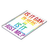 Ist es hier schwul oder ist es nur ich LGBT-Gay-Ge Notizblock (Linke Seite)