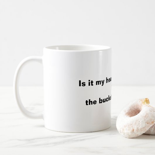 Ist es in meinem Kopf? Kaffeetasse (Mit Donut)