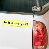Ist es Juni? Autoaufkleber (Auf Lkw)