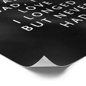 Ist es Liebe - Kurzes Gedicht Poster (Ecke)