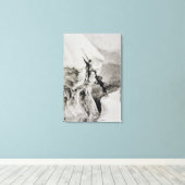 Ist es möglich, von "Klettern zwischen den Alpen"? Leinwanddruck (Insitu (Holzboden))