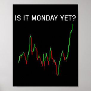 Ist es Montag Ye Lustiger Börsenhumor Poster