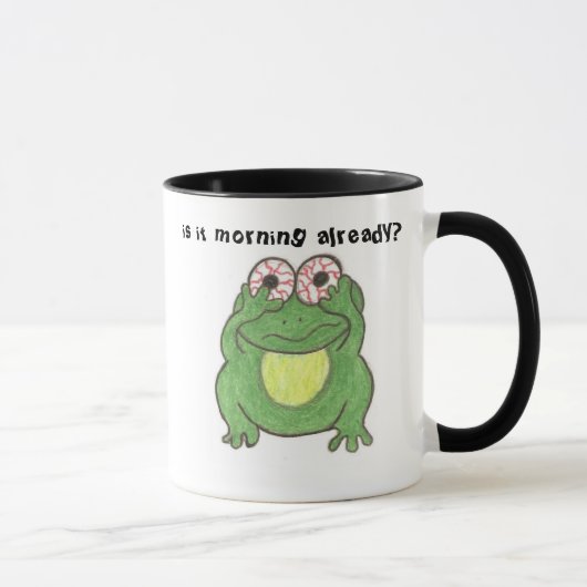 ist es Morgen bereits? Frosch-Tasse Tasse (Rechts)