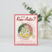 Ist es nicht das Ramen des romantischen Valentinst Einladungspostkarte (Stehend Vorderseite)