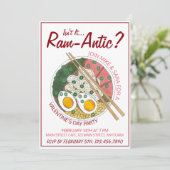 Ist es nicht der romantische Valentinstag? Einladung (Stehend Vorderseite)