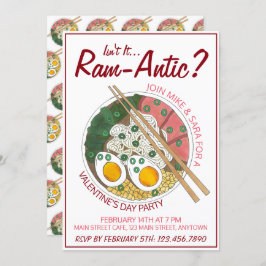 Ist es nicht der romantische Valentinstag? Einladung