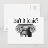 Ist es nicht ionisch? postkarte (Vorne/Hinten)