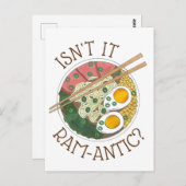 Ist es nicht Ram-Antic (romantisch) Ramen Noodles Postkarte (Vorne/Hinten)