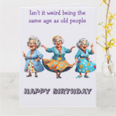 Ist es nicht seltsam ... Geburtstag personalisiert Karte (Gelbe Blume)