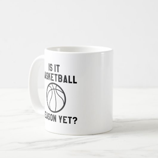 Ist es noch Basketballsaison? Kaffeetasse (Vorderseite Links)