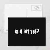 Ist es noch Kunst? Postkarte (Vorne/Hinten)