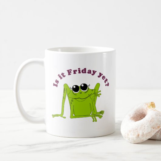 Ist es schon Freitag? Kaffeetasse (Mit Donut)