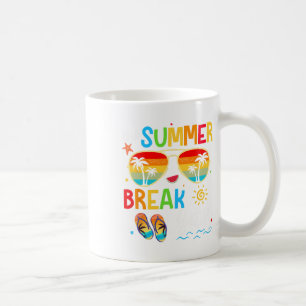 Ist es Sommerpause, aber glücklich am letzten Schu Kaffeetasse