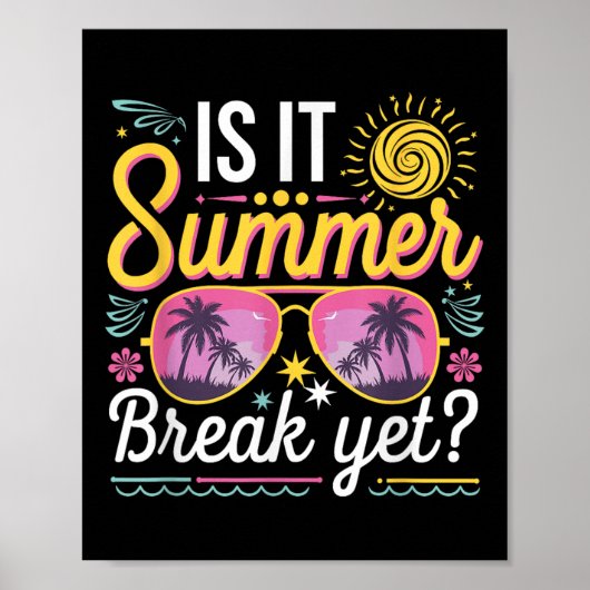 Ist es Sommerpause, doch Lehrerin Student letzten Poster (Vorne)