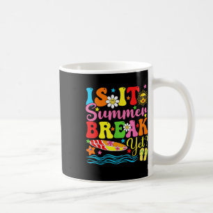 Ist es Sommerpause, doch Lehrerurlaub letzten Tag Kaffeetasse