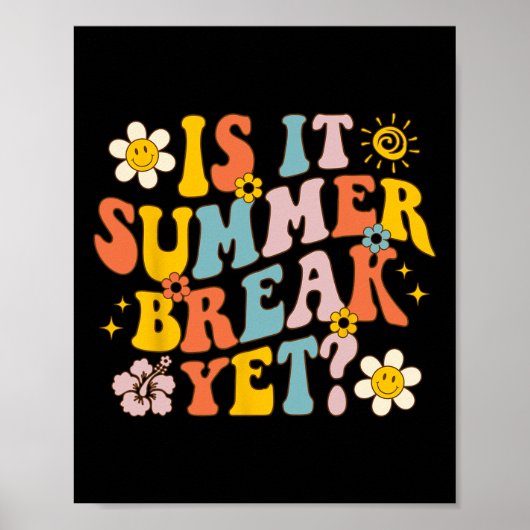 Ist es Sommerpause noch am letzten Schullehrer? Poster (Vorne)