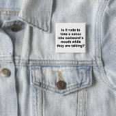 Ist es unhöflich, einen Xanax zu werfen? Button (Beispiel)