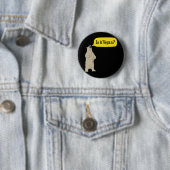 Ist es vegan? Hungriger Bär Button (Beispiel)