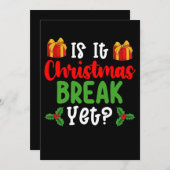 Ist es Weihnachten, aber sonnigen Urlaub? Einladung (Vorne/Hinten)