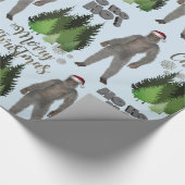 Ist es Weihnachten Yeti? Geschenkpapier (Ecke)