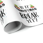 Ist es Weihnachts-Break, aber lustige Feiertagsleh Geschenkpapier (Rolleneckpunkt)