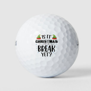 Ist es Weihnachts-Break, aber lustige Feiertagsleh Golfball