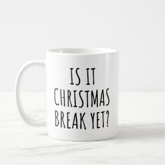 Ist es Weihnachts-Break, aber lustiges Weihnachtsa Kaffeetasse