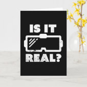 Ist es wirklich Virtual Reality VR Gamer Geschenk Karte (Gelbe Blume)