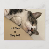 Ist es Zeit, die Postkarte zu schlafen? (Vorderseite)