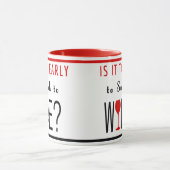 Ist es zu früh, zum Wein zu schalten Tasse (Zentrum)