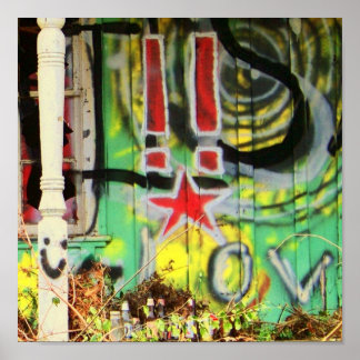 Ist es zu viel Grafitti? Poster