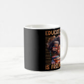 Ist Freedom Teacher Women Black History Monat Kaffeetasse (VorderseiteRechts)