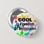 , Ist Freiheit des Ausdrucks cool Button (Vorne & Hinten)